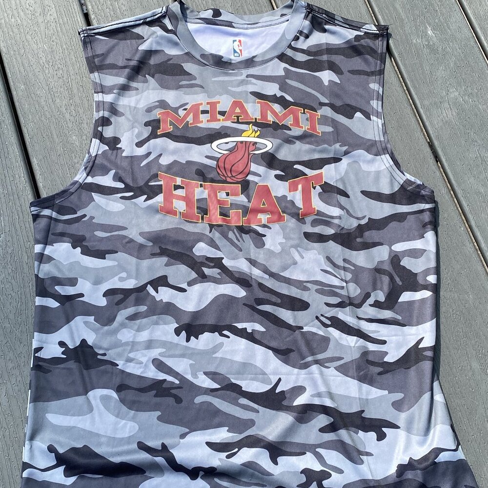 NBA camo jersey miami heat jimmy butler 22 size XL
